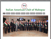 Tablet Screenshot of italianamericanclubofmahopac.org